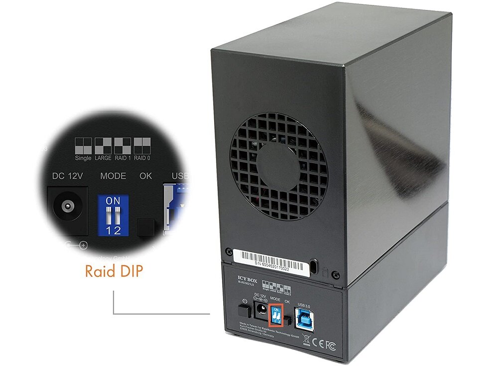 Obudowa dysku ICY BOX IB-RD3621U3 - podlaczenie dysku