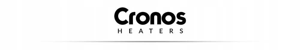 Logo z napisem \'Cronos HEATERS\' na białym tle.