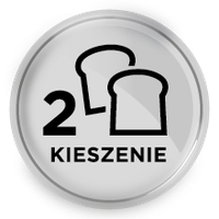 Ikona przedstawia dwa kawałki chleba z napisem \'2 KIESZENIE\'.