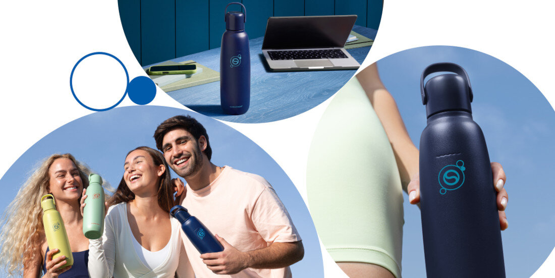 Butelka termiczna SODASTREAM Fizz&Go 0.9 l Ciemnogranatowy zdjęcie lifestyle świadoma zmian Wielorazowy bidon Sodastream fizz&go™ stając się częścią Twoich nowych eko-nawyków