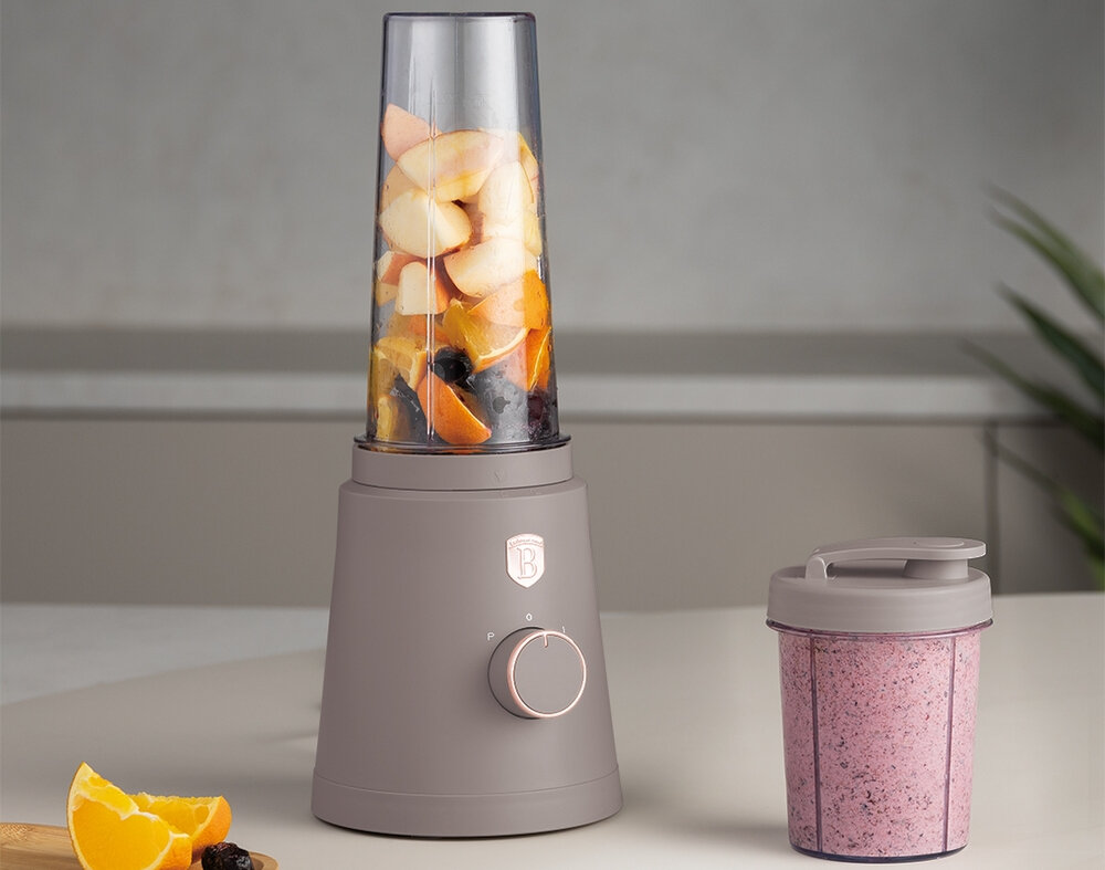 Blender personalny BERLINGER HAUS Taupe BH-9875 zdjęcie lifestyle Smoothie zawsze pod ręką