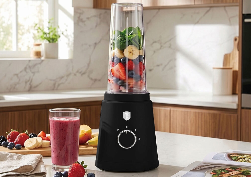 Blender personalny BERLINGER HAUS Taupe BH-9875 zdjęcie lifestyle Stabilna praca Antypoślizgowa podstawa