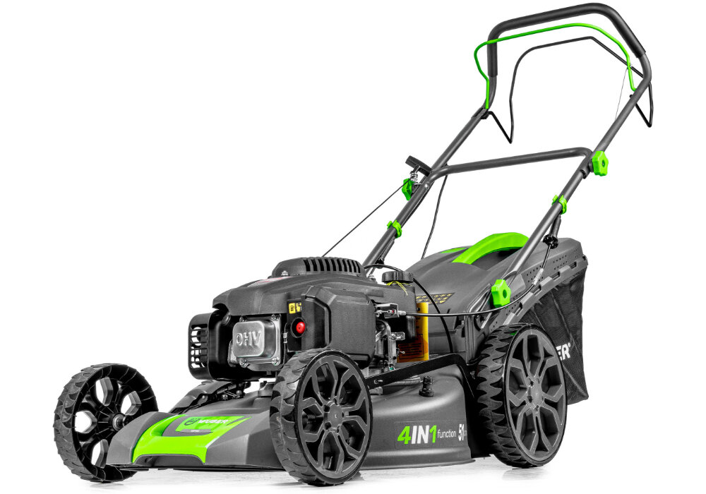 Kosiarka spalinowa WUBER W09101 z napędem, 51 cm, 196 cm3, 3.5 kW, mulczowanie, kosz 70 L, silnik Loncin