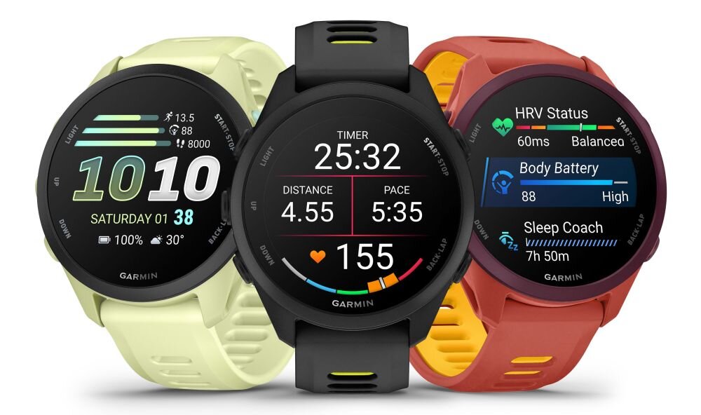 GARMIN Forerunner 170 smartwatch dla biegaczy analiza treningu tempo dystans tętno