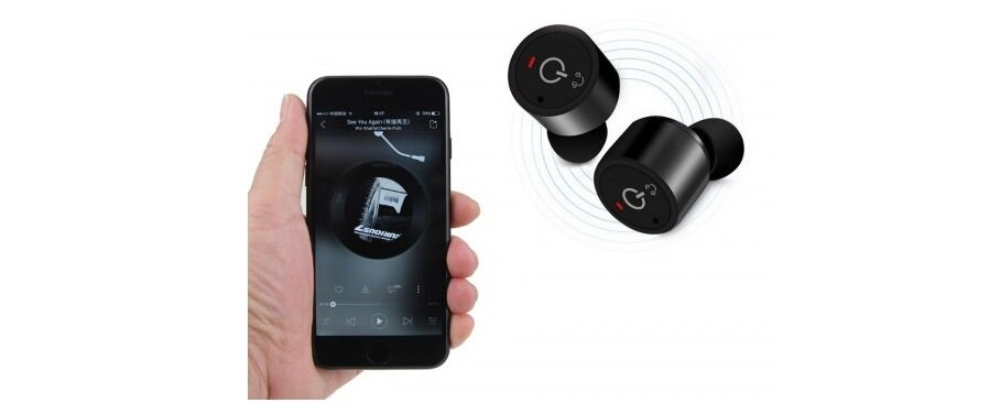 Słuchawki dokanałowe FOREVER TWE-100 Czarny odbieranie połączeń