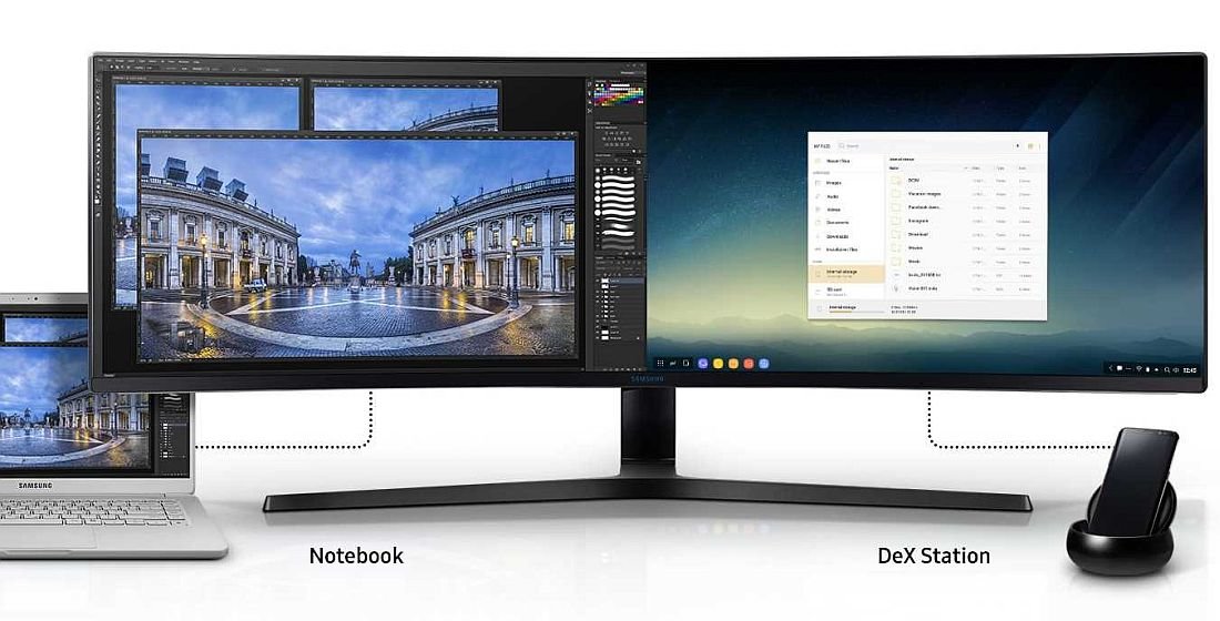 Monitor SAMSUNG LC49J890DKUX - Picture-by-Picture