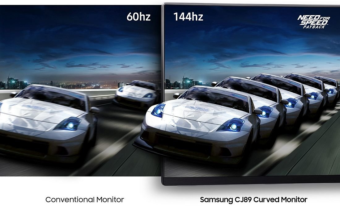 Monitor SAMSUNG LC49J890DKUX - 144 Hz