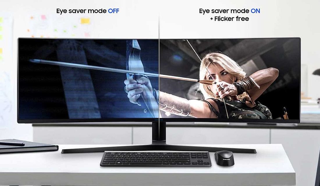 Monitor SAMSUNG LC49J890DKUX - Eye-Saver