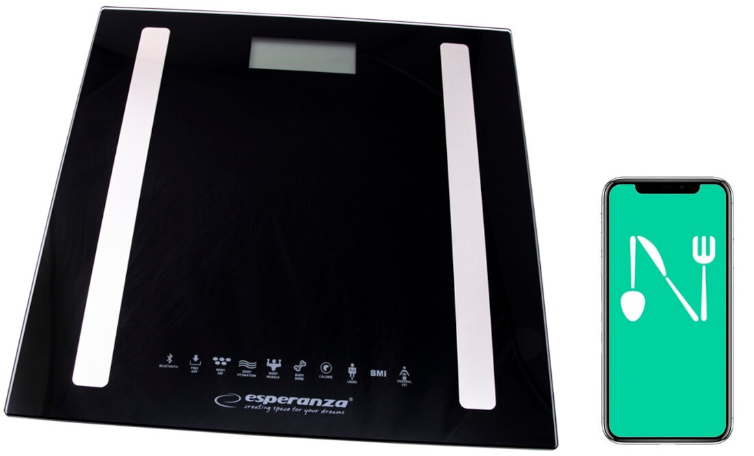 Waga ESPERANZA 8w1 B.FIT aplikacja OKOK International Bluetooth 8 uzytkownikow