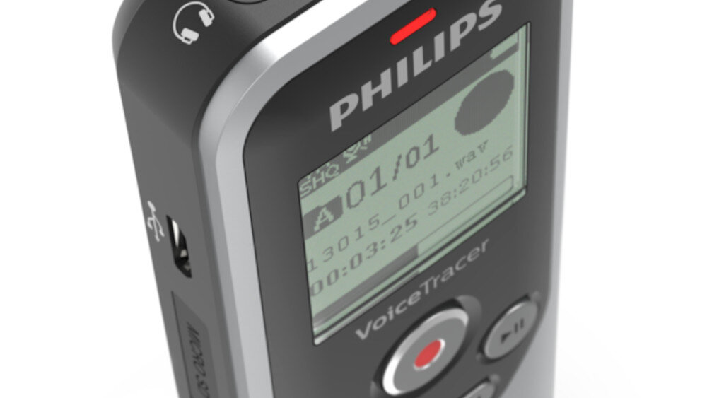 Dyktafon PHILIPS DVT-1250  - wyświetlacz