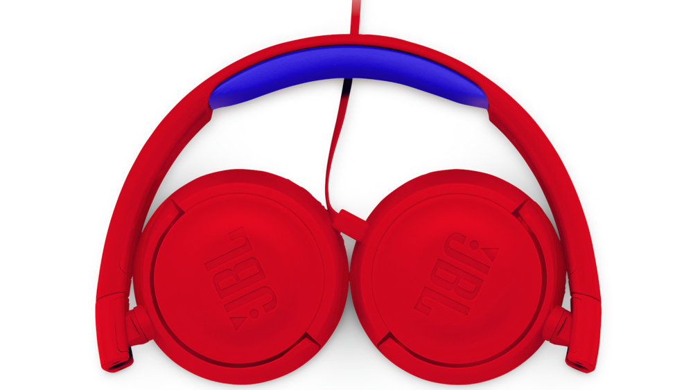 Słuchawki Nauszne JBL Junior JR300 Czerwony - Składana Konstrukcja