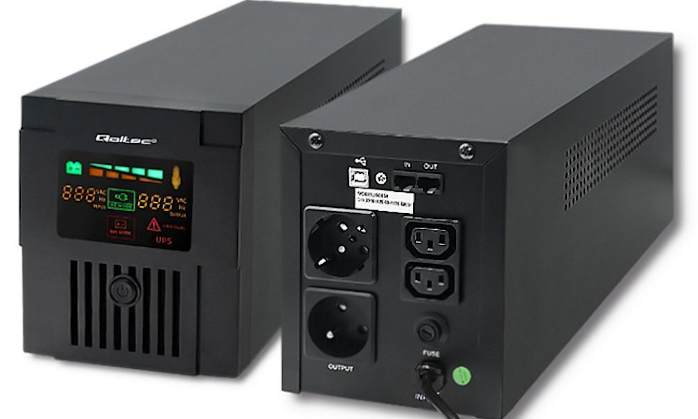 UPS QOLTEC Monolith 2000VA 1200W caly