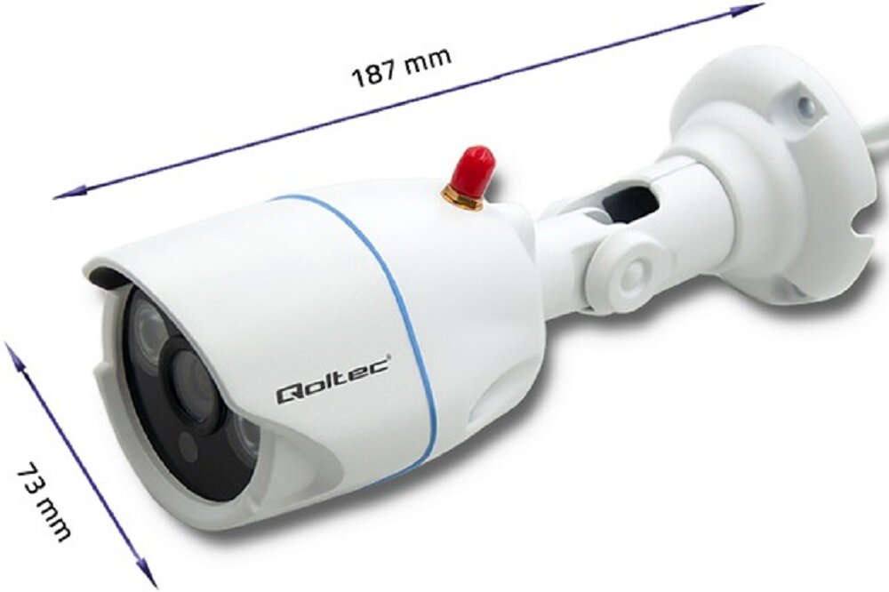 Kamera IP QOLTEC HD IR Wi-Fi  - male gabaryty  