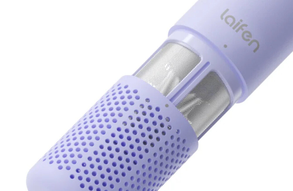 Suszarka LAIFEN Neo Fioletowy 1500 W zdjecie lifestyle Czysty i wygodny nawiew Dwuwarstwowy filtr magnetyczny z mikrosiateczką 