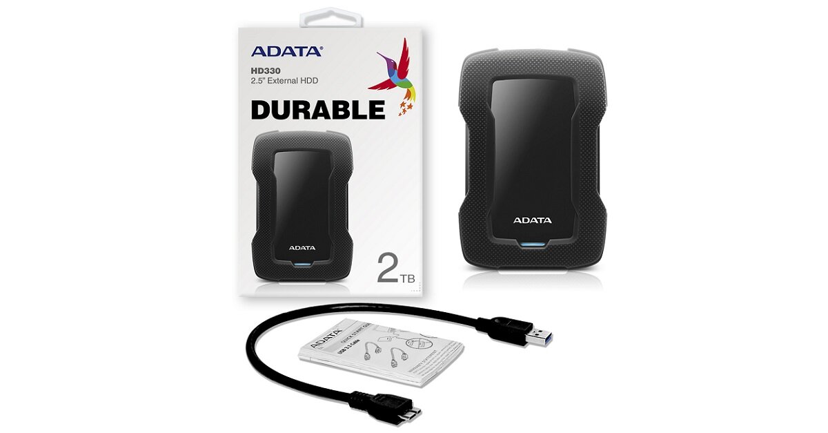 Dysk ADATA Durable Lite HD330 Bezpieczny transport