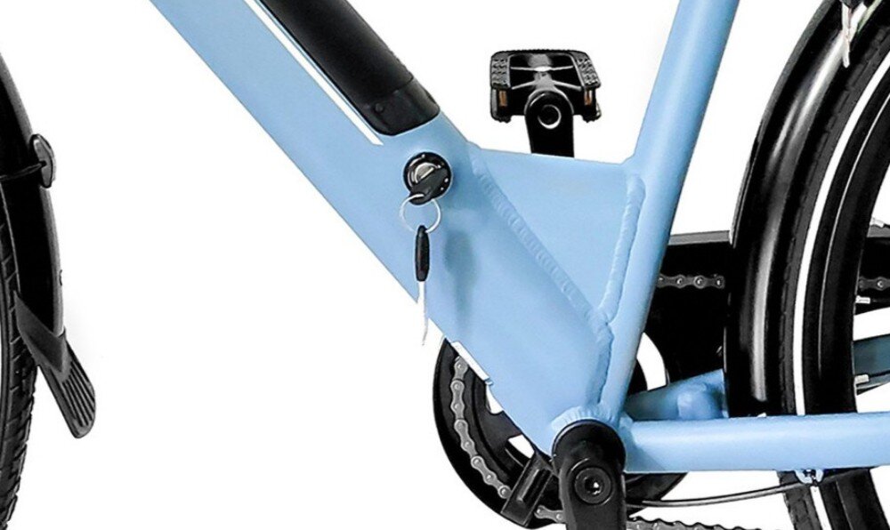 Rower elektryczny ARGENTO Omega U18 28 cali Niebieski