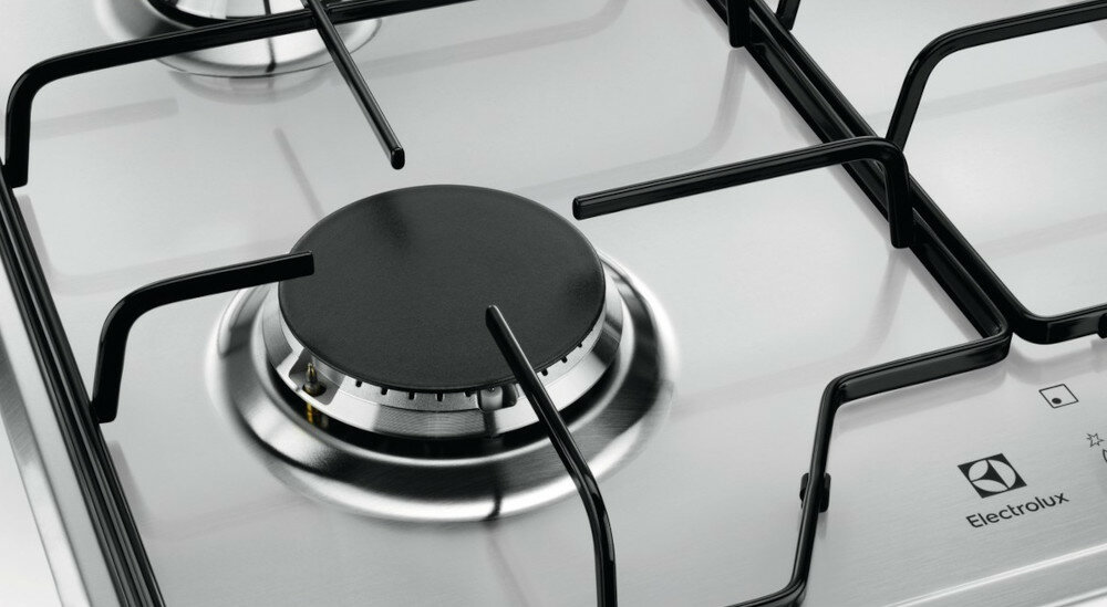 Płyta gazowa ELECTROLUX CGS6424BX wydłużone ruszty