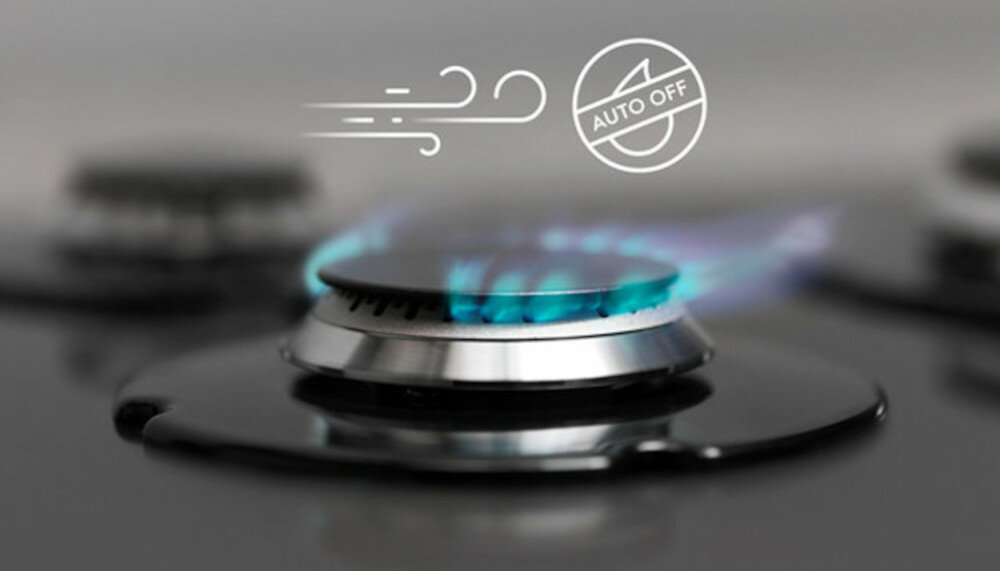 Płyta gazowa ELECTROLUX CGS6424BX automatyczne odcięcie dopływu gazu