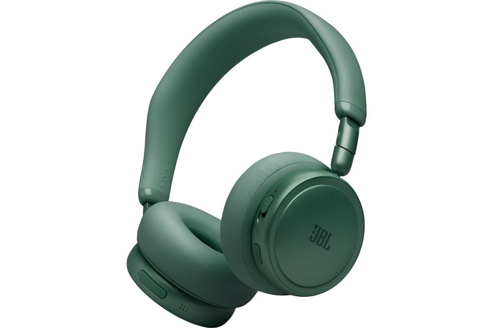 Słuchawki nauszne JBL Live 680NC ANC 80 godzin pracy szybkie ładowanie bateria, słuchawki nauszne na białym tle
