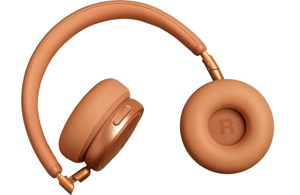 Słuchawki nauszne JBL Live 680NC ANC kabel 3,5 mm USB-C JBL Smart Tx sterowanie, słuchawki nauszne na białym tle