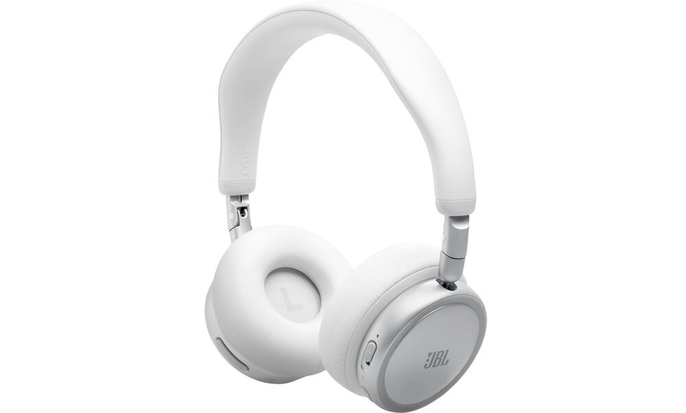 Słuchawki nauszne JBL Live 680NC ANC połączenie wielopunktowe Bluetooth dwa urządzenia, słuchawki nauszne na białym tle
