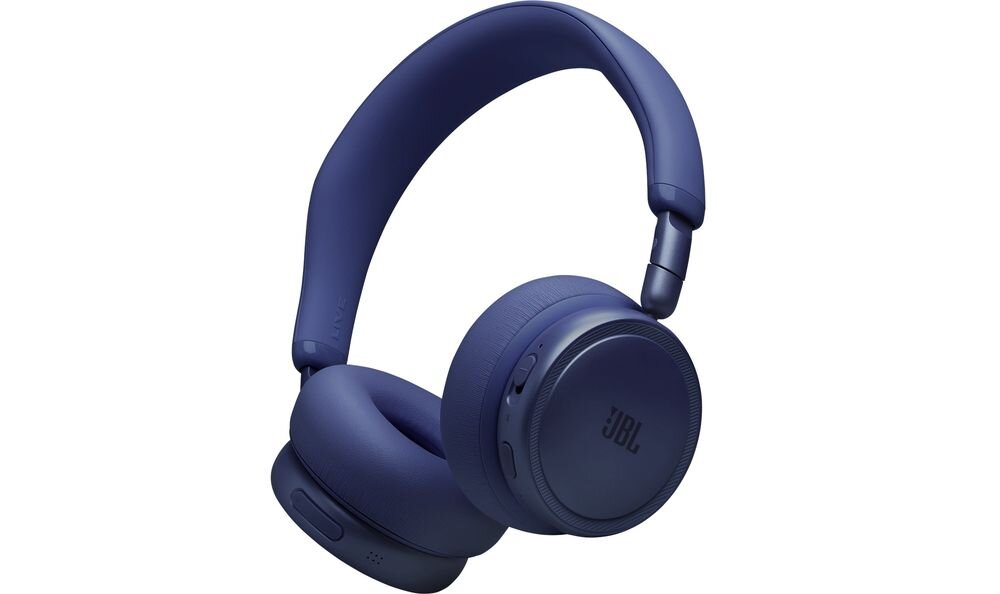 Słuchawki nauszne JBL Live 680NC ANC Hi-Res JBL Signature Sound przestrzenny dźwięk Spatial Sound, słuchawki nauszne na białym tle