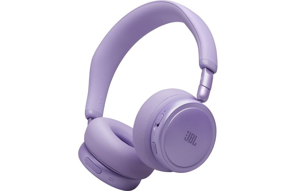 Słuchawki nauszne JBL Live 680NC ANC Hi-Res JBL Signature Sound przestrzenny dźwięk Spatial Sound, słuchawki nauszne na białym tle