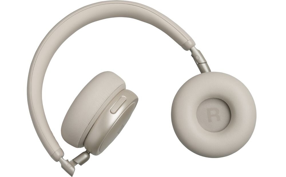 Słuchawki nauszne JBL Live 680NC ANC kabel 3,5 mm USB-C JBL Smart Tx sterowanie, słuchawki nauszne na białym tle