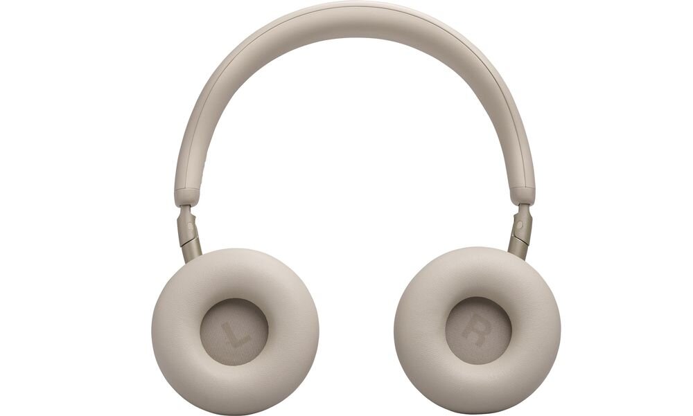 Słuchawki nauszne JBL Live 680NC ANC aplikacja JBL Headphones personalizacja ustawień, słuchawki nauszne na białym tle