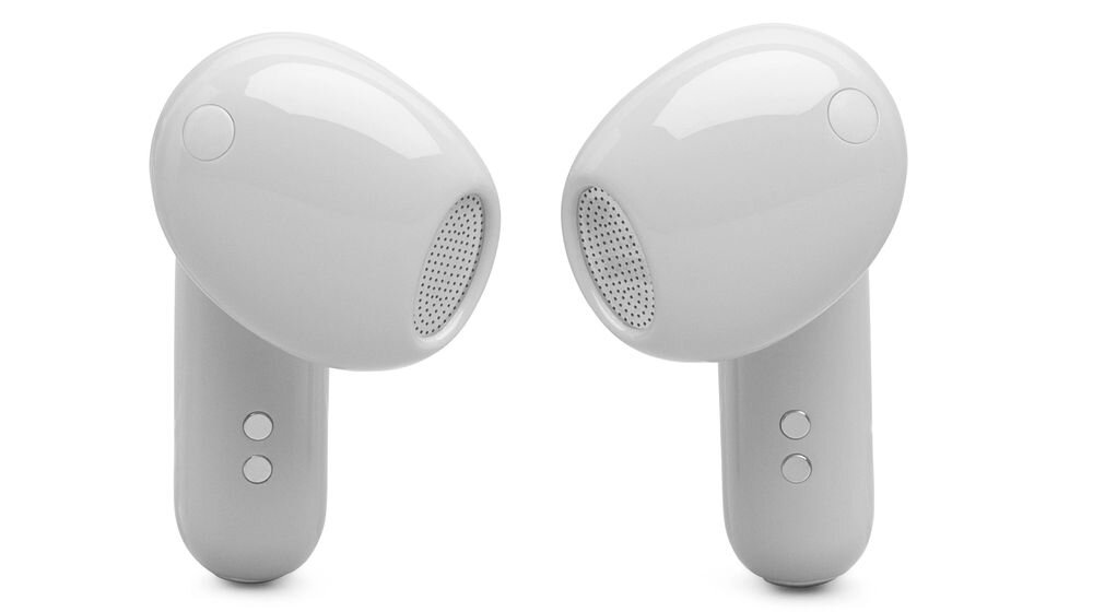 Słuchawki douszne JBL Live Flex 4 Bluetooth LE Audio Auracast transmisja bezprzewodowa, słuchawki na białym tle