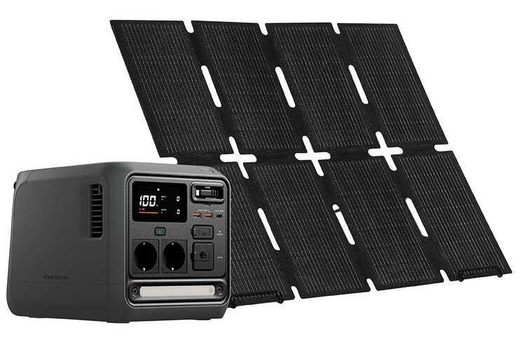 Stacja zasilania DJI Power 1000 Mini Bank energii + Panel solarny DJI Power 100W + Kabel MC4, słońce, panel, auto, natura, 