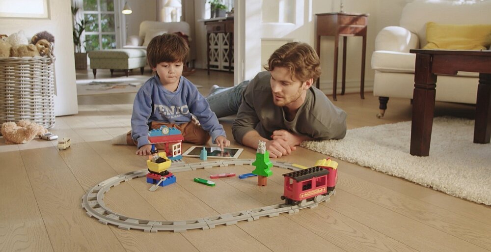 LEGO Duplo Pociąg towarowy 10875 zabawa