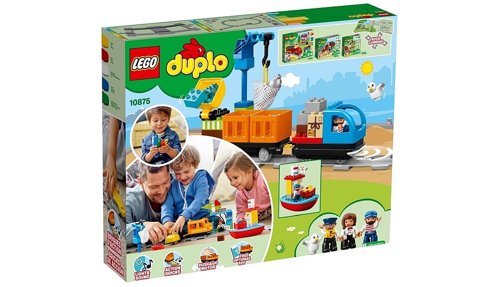 LEGO Duplo Pociąg towarowy 10875 funkcje