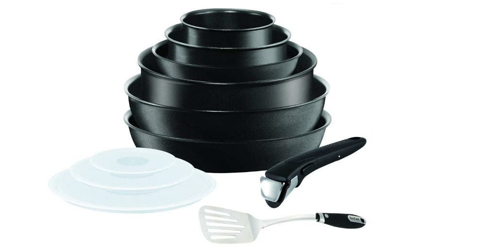 TEFAL-L6509902 zestaw rondel patelnia pokrywka łopatka wok instrukcja karta gwarancyjna