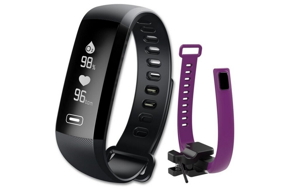 Smartband MAXCOM FitGo FW11  zdrowie monitoring pasek ekran bateria pomiar sport aktywność 