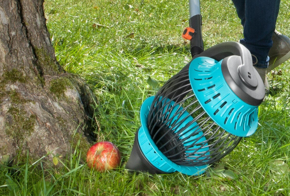 Zbieraczka do owoców GARDENA Combisystem 3108-20 praktyczna funkcja zbieranie owocow z trudno dostepnych miejsca kazdy owoc zostanie zebrany