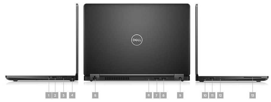 Laptop Biznesowy DELL Latitude 5491 - Złącza