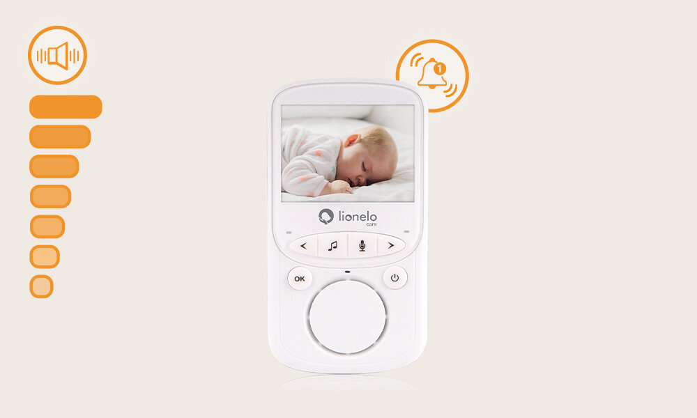 Niania elektroniczna LIONELO Babyline 5.1 System powiadomień ustawienia
