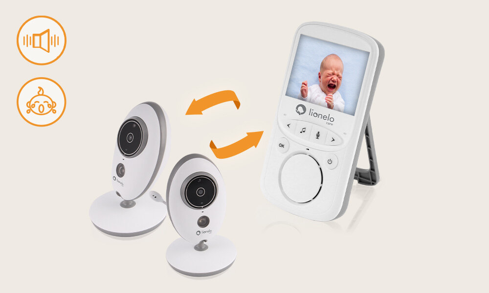 Niania elektroniczna LIONELO Babyline 5.1 system dwustronnej komunikacji słuchaj mów uspokojenie