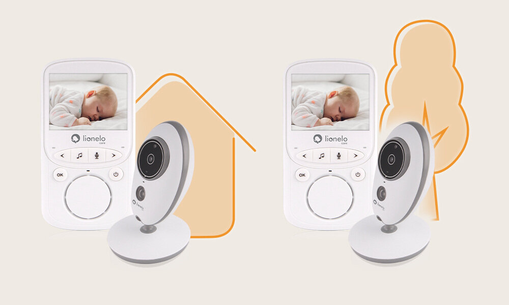 Niania elektroniczna LIONELO Babyline 5.1 Tryb nocny zasięg widoczność