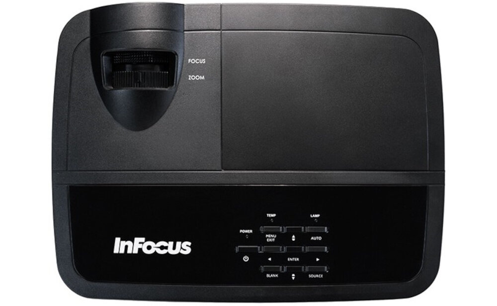 Projektor-INFOCUS-IN119HDx-tyl szczegolowy obraz wysoka rozdzielczosc ekranu Full HD przekatna