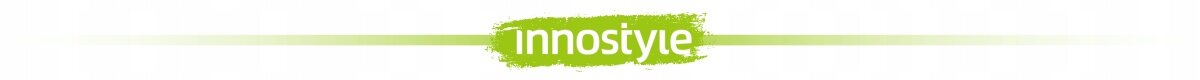 Logo z napisem \'innostyle\' w kolorze zielonym na białym tle.