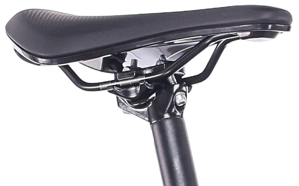 Rower gravel ROCK MACHINE Lukk 50 U22 28 cali Szary siodełko na białym tle siodełko Selle Royal typu Flex aluminiowy wspornik siodełka ONE1 SP C255 elastyczna konstrukcja siodełka aluminiowa sztyca