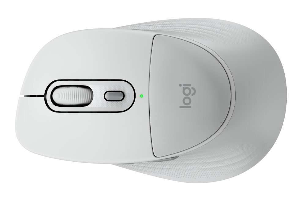 LOGITECH Signature Comfort Plus M850 L rolka przewijania przeglądanie dokumentów szybkie przewijanie - mysz od góry na białym tle