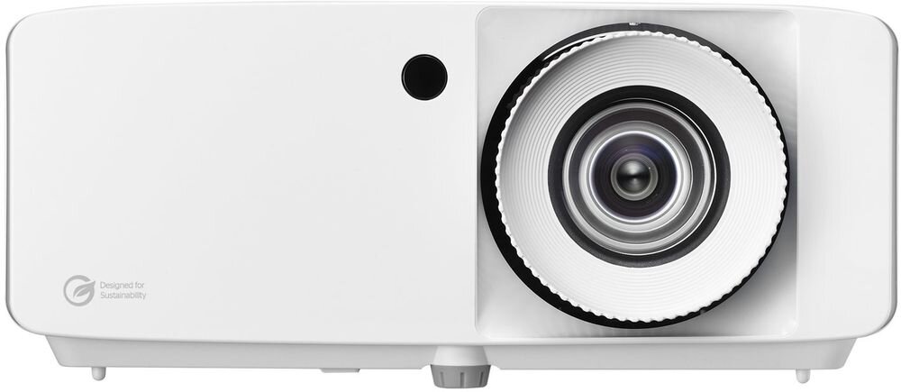 Projektor laserowy OPTOMA ZH451 Smart Control App zoom 1,6x projekcja 360 stopni tryb portretowy, projektor na białym tle