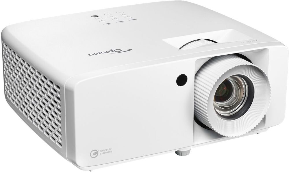 Projektor laserowy OPTOMA ZH451 HDMI 2.0 VGA USB-A RS232 RJ45 głośnik 15 W, projektor na białym tle