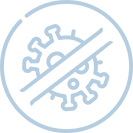 Ikona przedstawia niebieski symbol w kształcie koła z zębami, przypominający koło zębate.