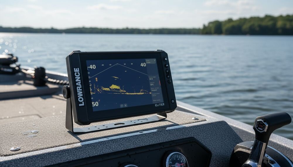 LOWRANCE Elite FS 10 ActiveTarget 2 Live Sonar ruch ryb przynęta obraz wysokiej rozdzielczości, urządzenie przymocowane na łódce