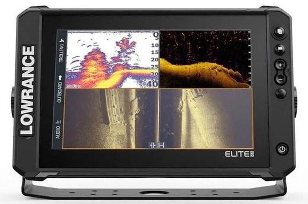 LOWRANCE Elite FS 10 echosonda mapy C-MAP Navionics Easy Routing Autorouting, urządzenie na białym tle