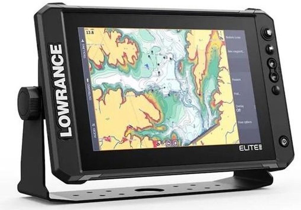 LOWRANCE Elite FS 10 Wi-Fi Bluetooth 4.0 NMEA 2000 Ethernet Recon Ghost Power-Pole, urządzenie na białym tle